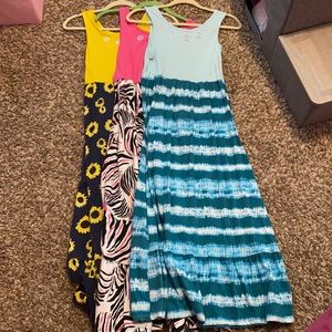 3 pack of long sun dresses